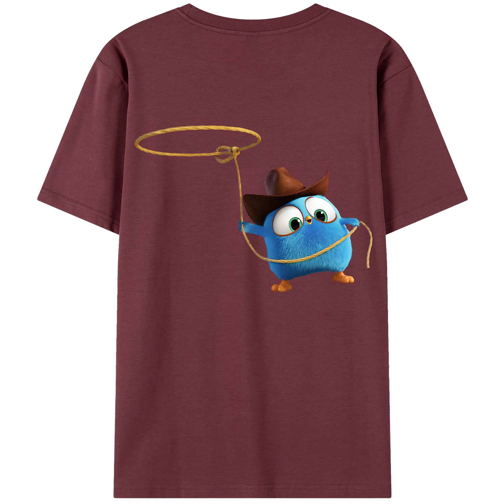 （画像用） Angry Birds アングリーバード 綿100％半袖Tシャツ（背面プリント）